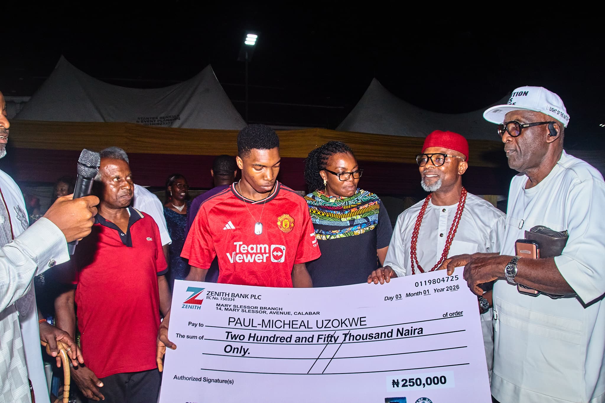 Presentation of award by Barr. Leo Chiegboka